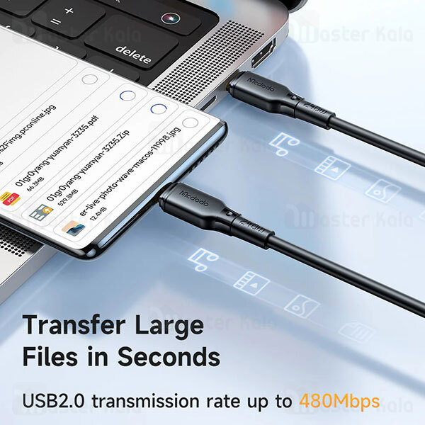 کابل Type C به Type C مک دودو Mcdodo CA-3310 طول 1.2 متر توان 240 وات